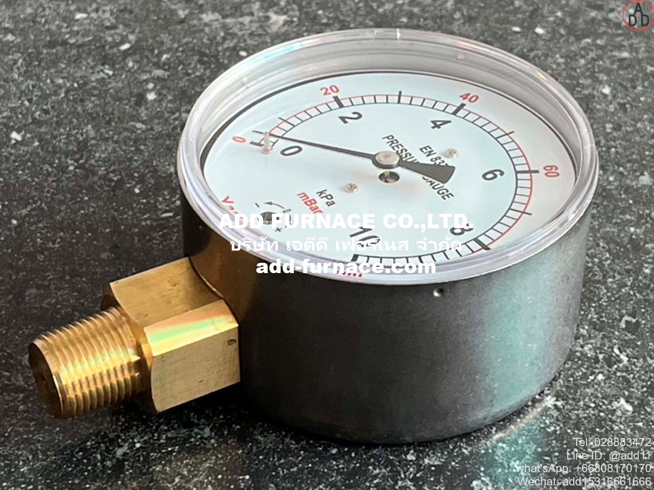 Yamataha Pressure Gauge 0-10kPa(0-100mBar) 3/8PT (3)